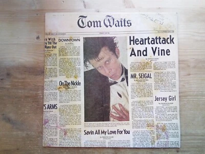 Tom Waits Heartattack and Vine A1/B1 Press Very Good Vinyl Record Album K52252 - Image 1 of 4