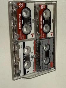 4 Micro Cassette , Panasonic , Sony And 3M - Picture 1 of 6