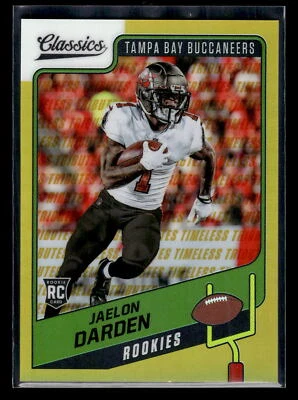 2021  Panini Classics #183 Jaelon Darden 12/60 Rookie Timeless Tributes Gold - Image 1 of 2
