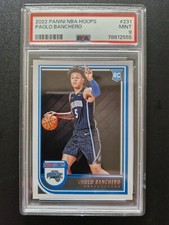 2022 Panini NBA Hoops #231 Paolo Banchero RC Rookie Card Graded PSA 9 MINT