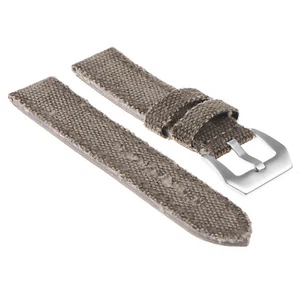 DASSARI Frayed Edge Canvas Vintage Distressed Mens Faded Watch Band Strap - Picture 1 of 18