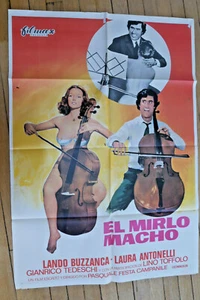 LAURA ANTONELLI IL MERLO MASCHIO 1971 SPANISH POSTER ORIGINAL - Imagen 1 de 5