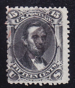 US Scott 77 old 15c Lincoln U/F CV $175 - Picture 1 of 1