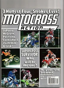 Vintage Magazine 2002 April Motocross Action McGrath Pastrana LaRocco Supercross - Bild 1 von 1