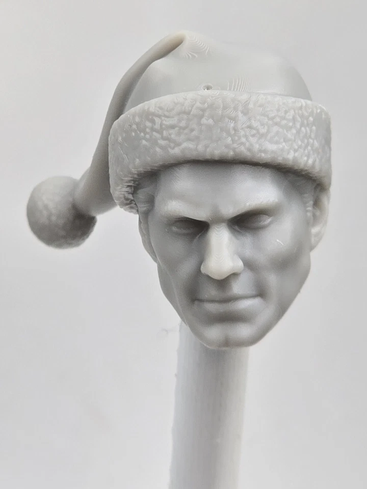 3d Print SANTA SUPER HERO MAN HEAD 1:10 7" DIAMOND SELECT COMIC MULTIVERSE - Image 1 of 1