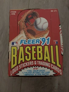 Scatola cera baseball Fleer 1991 - Foto 1 di 2