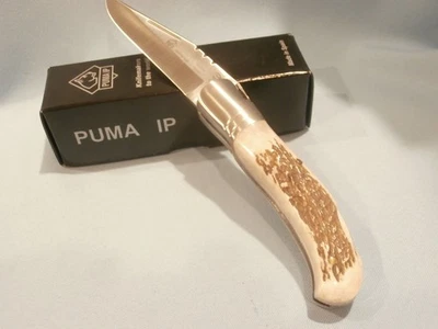 PUMA 81 0666 HANDMADE STAG LOCK BACK NIB!! - Image 1 of 4