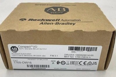 New Sealed Allen Bradley 1769-OW16 SER A CompactLogix Relay Output Module - Image 1 of 4