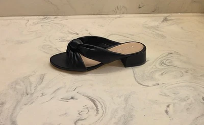New! Stuart Weitzman 'Playa' Knot Slide Sandals Black Womens 8.5 B MSRP $525 - Image 1 of 4