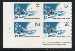 ALLY'S STAMPS US Plate Block Scott #3995 39c Winter Olympics [4] MNH F/VF [STK] - Picture 1 of 1