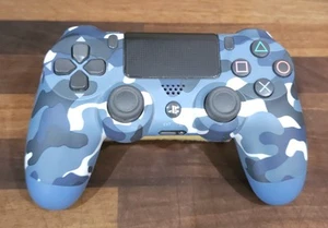 PlayStation PS4 Official Dual Shock 4 Blue Camouflage V2 Controller - Picture 1 of 5