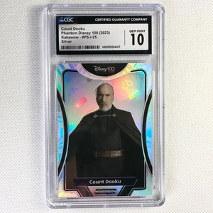 2023 Kakawow Phantom Disney 100 Star Wars Count Dooku #PS-I-25 Silver CGC 10 - Picture 1 of 5