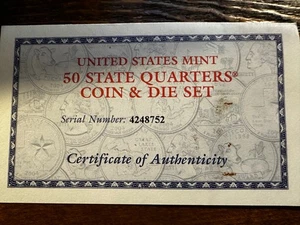 United State Mint 50 State Quarters Coin and Die Set. Iowa - Picture 1 of 5