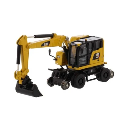 Escavatore Su Ruote Caterpillar CAT M323F Railroad HO - Diecast Masters 85612 - Immagine 1 di 4