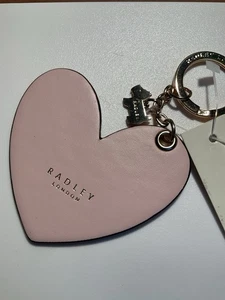 🌟Portachiavi/Ciondolo Radley Love Radley in pelle rosa pallido, nuovo🌟 - Foto 1 di 3