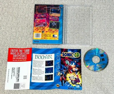 Sonic the Hedgehog  (Sega CD Game) Complete CIB - Authentic - Tested - (WTDG) - Image 1 of 4