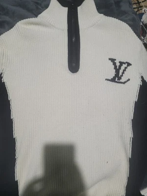 Auténtico jersey de punto grande Louis Vuitton LV para hombre Foto 1 de 4