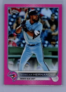 2022 Topps Chrome #185 Teoscar Hernandez Pink Refractor - Picture 1 of 2