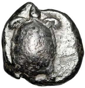 Inseln vor Attika, Ägina AR Stater "Landschildkröte & Incuse Schrägmuster" - Bild 1 von 5