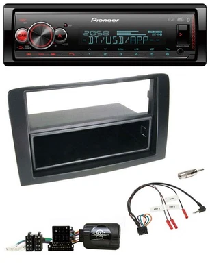 Pioneer Bluetooth USB Lenkrad DAB Autoradio für Fiat Idea 2006-2012 schwarz - Bild 1 von 4