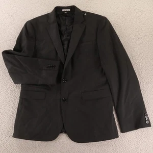 Express Jacket M 40R Black Wool Slim Photographer Blazer Black Wool Sport Coat - Picture 1 of 17