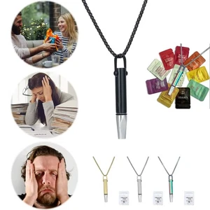 With Cotton Core Whistle Necklace Metal Yoga Necklace Necklace  Men and Women - Picture 1 of 26