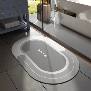 Bath Mat-Bathroom Mat Bathroom Rug Absorbent Non Slip Quick Dry Stain Resista... - Picture 1 of 7