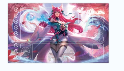 Alfombra de juego Riftbound League of Legends + bolsa alfombrilla de juego de cartas coleccionables alfombrilla de ratón 1 Foto 1 de 4