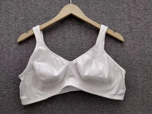 Reggiseno donna senza fili Wirarpa taglia 42C bianco sfoderato cinturino largo copertura completa - Foto 1 di 8