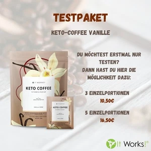 Testpaket it Works Ketokaffee Vanille 3 Einzelp. - Bild 1 von 4