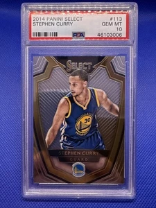 STEPHEN CURRY 2014 PANINI SELECT #113 PSA 10 GEM MT WARRIORS NBA 3PT. G.O.A.T - Picture 1 of 2