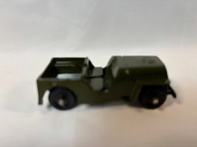 老式 20 世纪 50 年代 Tootsietoy 压铸军用吉普车 - 芝加哥 — 第 1/4 张图片