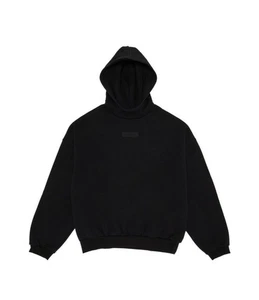 NUEVO CON ETIQUETAS Fear of God Essentials Sudadera con Capucha Negro Jet ATÉNTICO Envío Rápido - Imagen 1 de 3