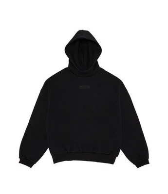 NUEVO CON ETIQUETAS Fear of God Essentials Sudadera con Capucha Jet Negro 192sp242054f ATÉNTICO Envío Rápido Foto 1 de 3