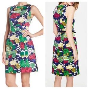 Boden Floral Retro pocket shift dress size 10R - Picture 1 of 13