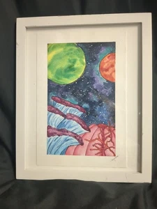 Marcos inspirados en arte nebular pintura 9" x 11" - Imagen 1 de 6