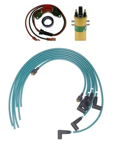 Electronic ignition kit Coil & Leads DVZ6A Lucas Distributors Negative earth - Picture 1 of 1