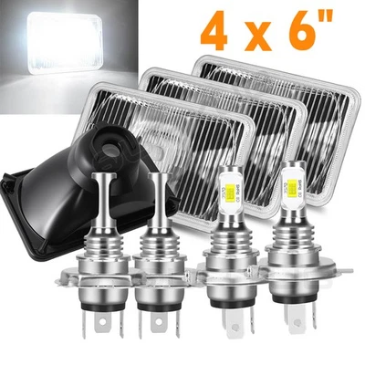 Faros LED 4X6 4 piezas haz alto para camioneta Chevrolet K5 Blazer C10 C20 Camaro Foto 1 de 4