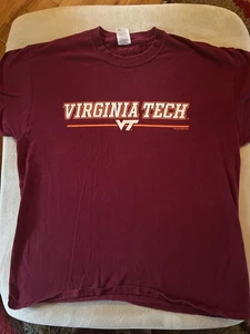 Gebrauchtes großes Virginia Tech T-Shirt für Herren (Ende der 90er oder Anfang der 2000er Jahre) - Bild 1 von 1