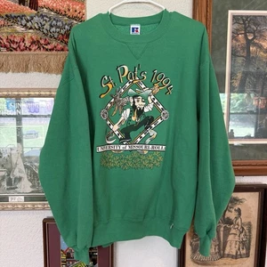 1994 St Pats Patricks Day UMR University of Rolla S&T Sweatshirt Russell Size XL - Picture 1 of 8