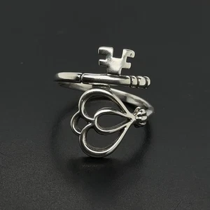 James Avery Sterling Silver antique Key Ring Size 9.25 - Picture 1 of 3