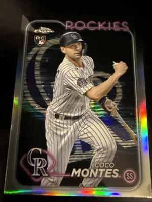 2024 Topps Chrome - Coco Montes #182 Lightboard Logo Refractor (RC) - Image 1 of 3