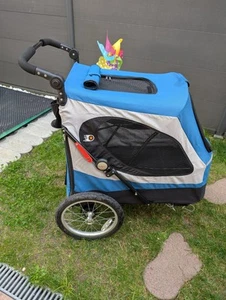 PETSTRO Hundebuggy Anhänger SKYLINE AVENTURA XL +Fahrraddeichsel+ Regenhaube - Bild 1 von 19