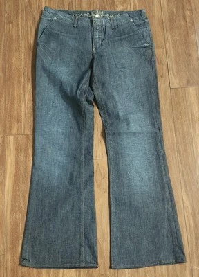 Pantalones de mezclilla Edun Jeans para mujer talla 30 lavado oscuro corte bota  Foto 1 de 4