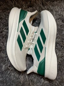 adidas Mens Size 10 ULTRABOOST 5X RUNNING SHOES ‘White Collegiate Green’ JH7248 - Picture 1 of 9