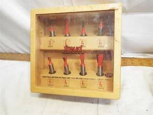 Freud 8 Piece Router Bit Set for Incra Jig Dovetail & Straight 1/2" Shank 96-102 - Picture 1 of 7