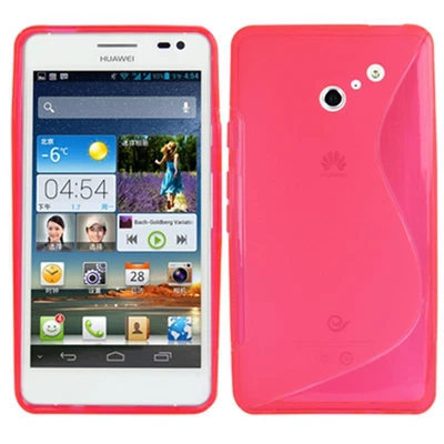 Custodia in TPU Fucsia S-Line per Huawei Ascend D2 - Immagine 1 di 4
