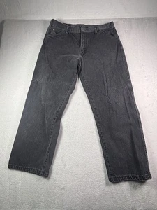 Jean Dickies para hombre 38x34 cinco bolsillos regular calce recto lavado denim negro - Imagen 1 de 7