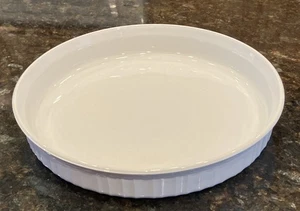 Corning Ware F-3-B Französisch Weiß 10 Zoll Runde Quiche Tarte Backform - Bild 1 von 4
