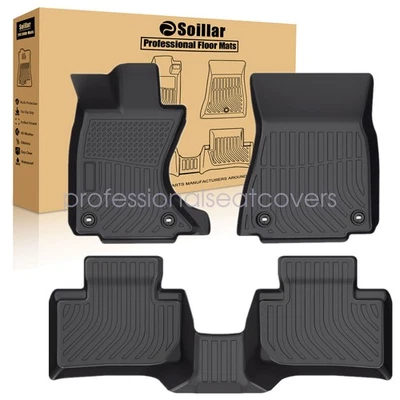 Fits 2014-2022 Lexus IS350 IS250 IS300 AWD TPE Front & 2nd Row Floor Mats Liner - Image 1 of 4